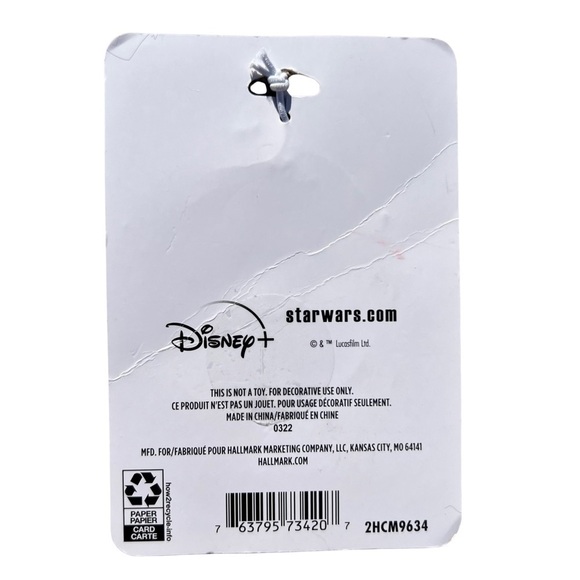 NEW HALLMARK/ STAR WARS/ MANDALORIAN  Adorable GROGU 2D Metal Christmas Ornament - Picture 6 of 6